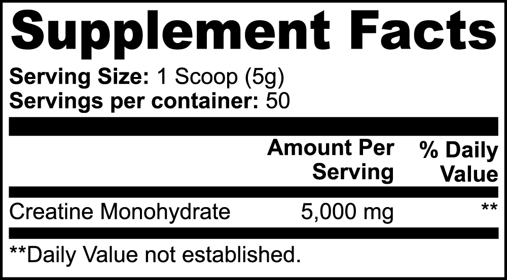 Raptor Strength Creatine Monohydrate