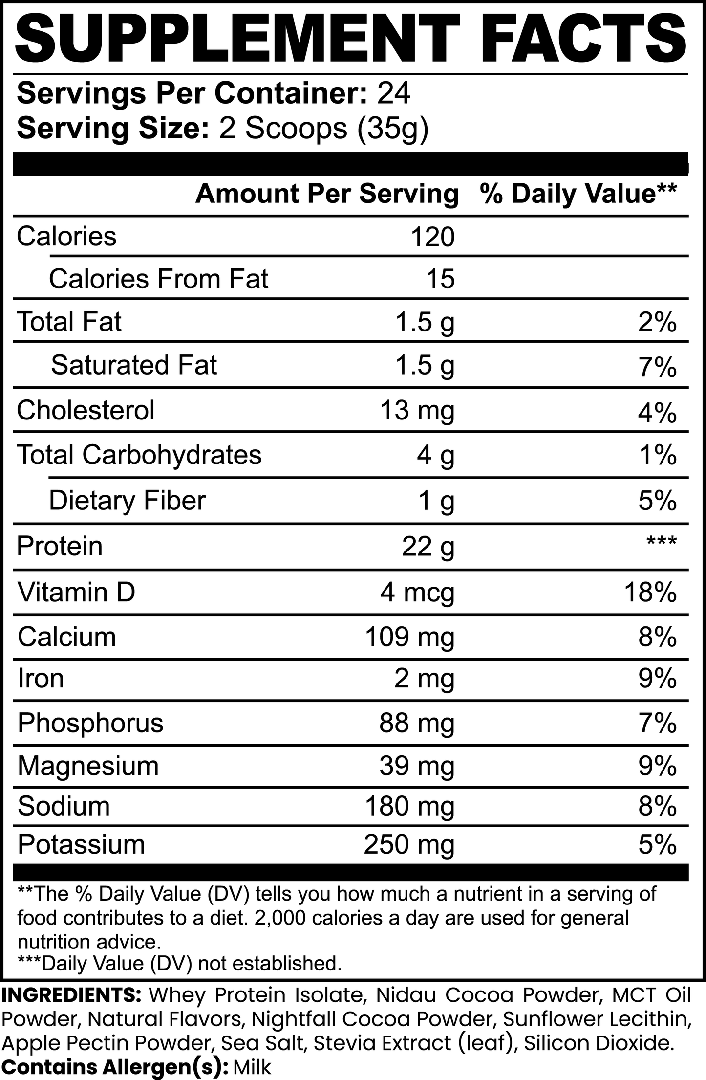 Raptor Power Whey Protein Isolate (Chocolate)